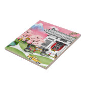 日本場面 タイル (側面)