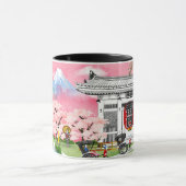 日本場面 マグカップ (中央)