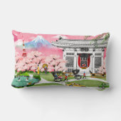 日本場面 ランバークッション (裏面)