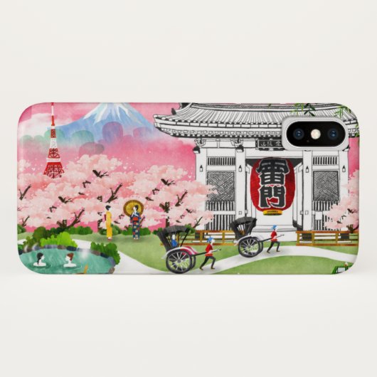 日本場面 Case-Mate iPhoneケース (裏面(横))