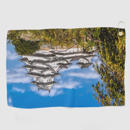 日本姫路#5城 ゴルフタオル (横)