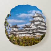 日本姫路#5城 ラウンドクッション (正面)