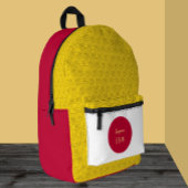 日本学校バッグ、エンブレム日本の旗 プリントバックパック