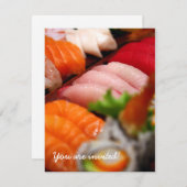 日本寿司コレクション招待状 招待状 (正面/裏面)