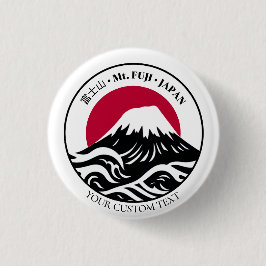 日本山富士山富士山本州 缶バッジ