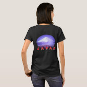 日本山富士様式化 Tシャツ (裏面フル)