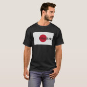 日本川崎アジア旅行国旗 Tシャツ (正面フル)