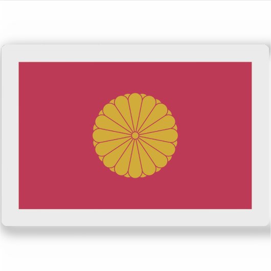 日本帝国国旗（1926年 – 現在） シール (正面)