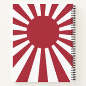 日本帝国旭日旗(きょくじつき) 江戸時代から第二次世界大戦まで ノートブック (裏面)
