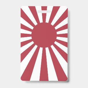 日本帝国旭日旗(きょくじつき)、江戸時代から第二次世界大戦まで バッジ