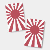 日本帝国旭日旗(きょくじつき)- 江戸時代から第二次世界大戦まで バッジ (正面&裏面)