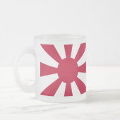 日本帝国海軍大将旗 フロストグラスマグカップ (左)