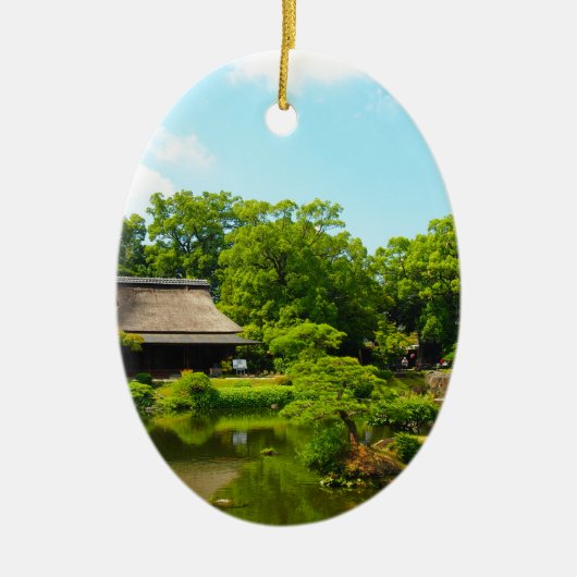 日本庭園 セラミックオーナメント (正面)
