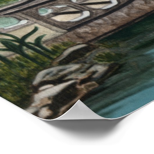 日本庭園 ポスター (角)