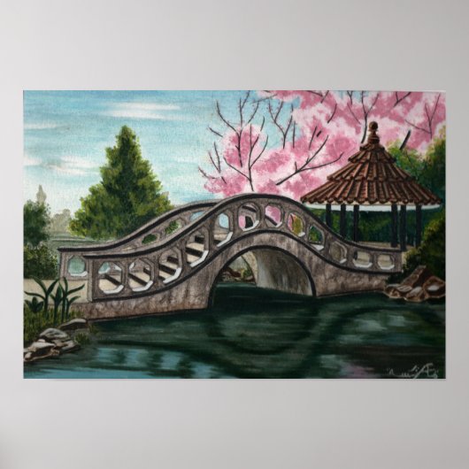 日本庭園 ポスター (正面)