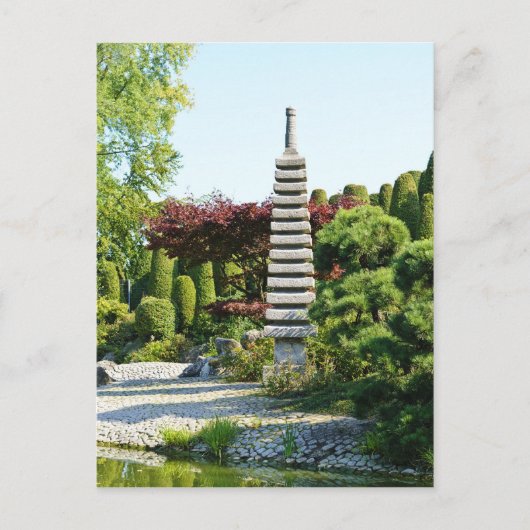 日本庭園 ポストカード (正面)