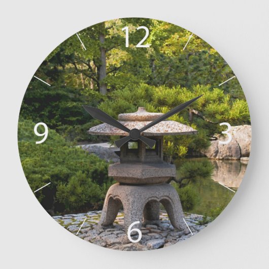 日本庭園 ラージ壁時計 (正面)