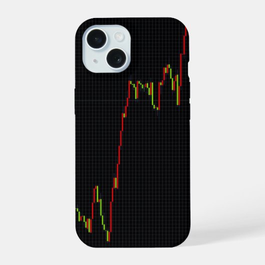 日本式ローソク足チャート iPhone 15ケース (裏面)