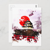 日本弘前城 ポストカード (正面/裏面)