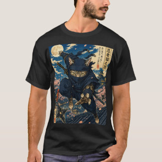 日本忍者猫Tシャツ Tシャツ