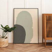 日本抽象芸術植物芸術プリント ポスター