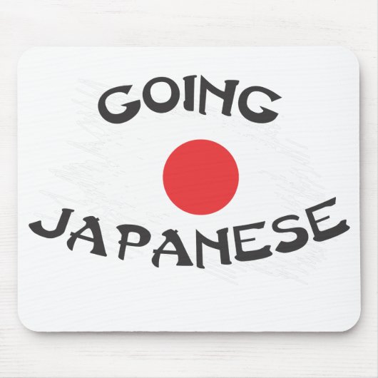 日本文化に傾倒 マウスパッド (正面)