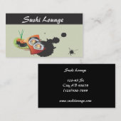 日本料理店「刺し身ケータリング寿司」 名刺 (正面/裏面)
