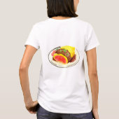 日本料理。オムライス。 Tシャツ (裏面)