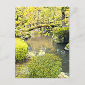 日本旅伝統的行日本の園 ポストカード (正面)