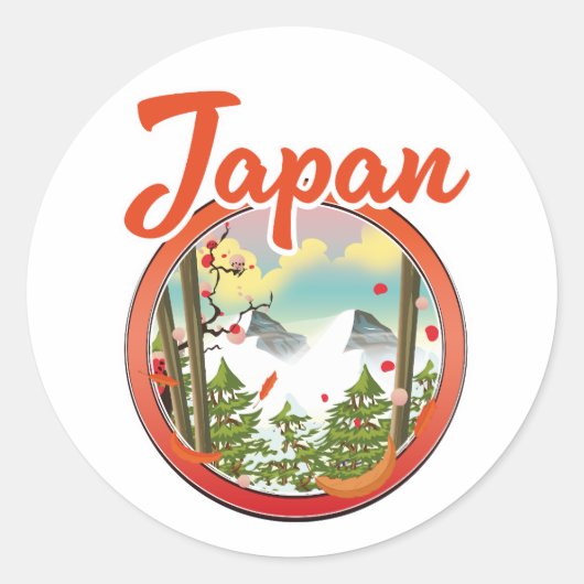 日本旅行ロゴ ラウンドシール (正面)