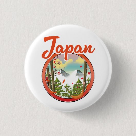 日本旅行ロゴ 缶バッジ (正面)