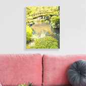 日本旅行伝統的用日本の園 キャンバスプリント (インサイチュ (リビング))