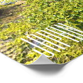 日本旅行伝統的用日本の園 ポスター (角)