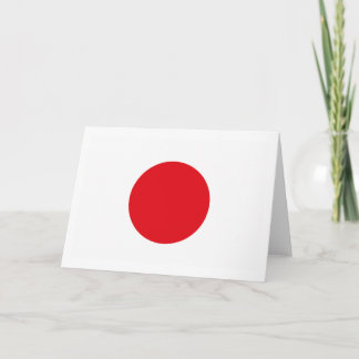 日本旗の挨拶状 カード