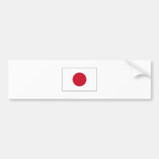 日本旗インターナショナル バンパーステッカー (正面)