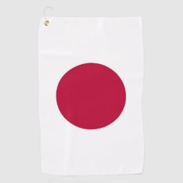 日本旗付きゴルフタオル ゴルフタオル