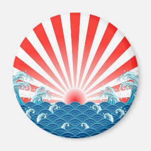 日本旗-日本 マグネット