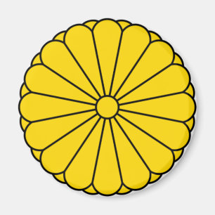 日本旗-紋章付き外衣-帝国シール マグネット