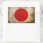 日本旗 長方形シール (バッグ)