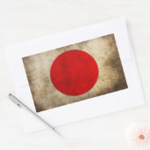 日本旗 長方形シール (封筒)