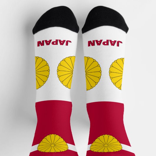 日本日本の国国国地球に優し旗 ソックス (上部)