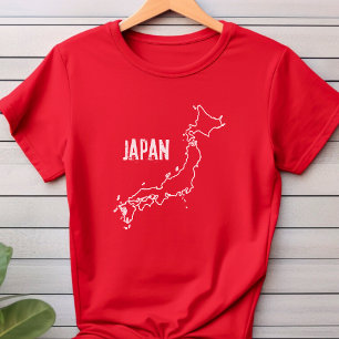 日本日本の国縁ど図の外形 Tシャツ