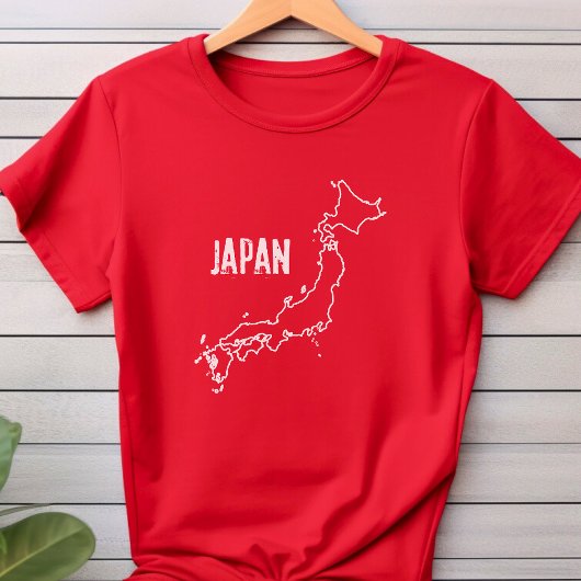 日本日本の国縁ど図の外形 Tシャツ