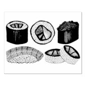 日本日本の食すし巻き転が食店 ラバースタンプ (インプリント)