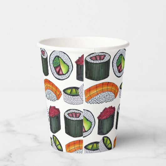 日本日本の食すし巻き転が食店 紙コップ (右)