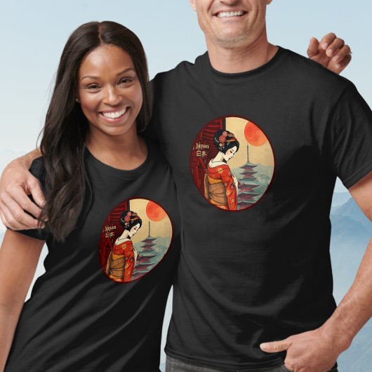 日本日本舞妓パゴダsun tシャツ