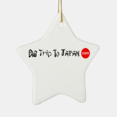 日本星のオーナメントへの大きい旅行 セラミックオーナメント (右)