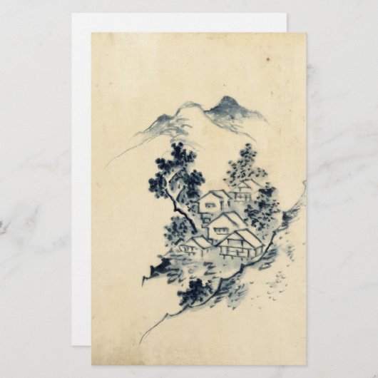 日本景観 便箋 (正面/裏面)