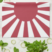 日本朝日国旗、江戸から第2次世界大戦 キッチンタオル (折り畳み)