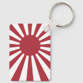 日本朝日国旗、江戸から第2次世界大戦 キーホルダー (裏面)